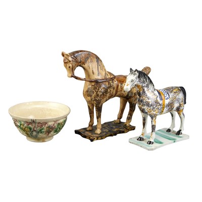 Lot 280 - Group of English Pottery Articles Circa...