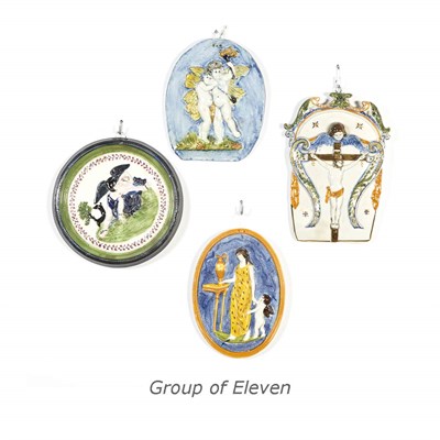 Lot 294 - Group of Eleven English Neoclassical Pottery...