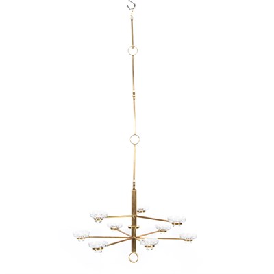 Lot 251 - 20th Century Design Nine-Light Chandelier,...