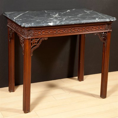 Lot 548 - George III Marble Top Mahogany Pier Table The...