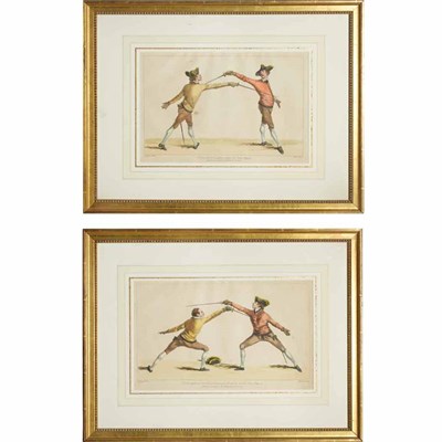 Lot 112 - After J. Gwyn [FENCING STUDIES] Two...