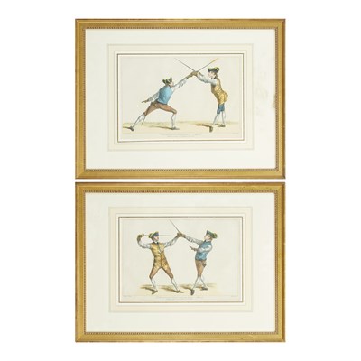 Lot 81 - After J. Gwyn [FENCING STUDIES] Two...