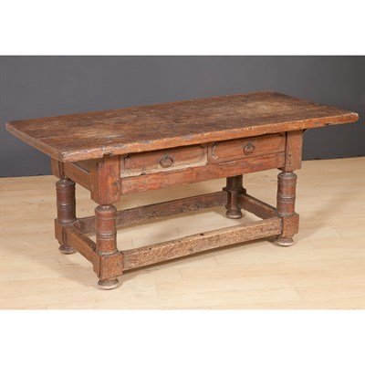 Lot 133 - Continental Baroque Walnut Low Table The...