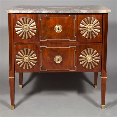 Lot 457 - Baltic Neoclassical Brass Mounted Mahogany...