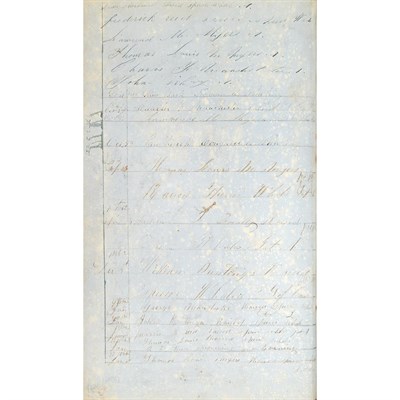 Lot 20 - [SHIP LOG] Log book (partial) of the Barque...