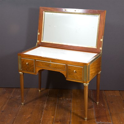 Lot 581 - Louis XVI Brass Mounted Mahogany Dressing...