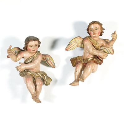 Lot 146 - Pair of Continental Baroque Style Carved and...