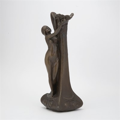Lot 423 - Art Nouveau Style Bronze Figure of a Maiden...