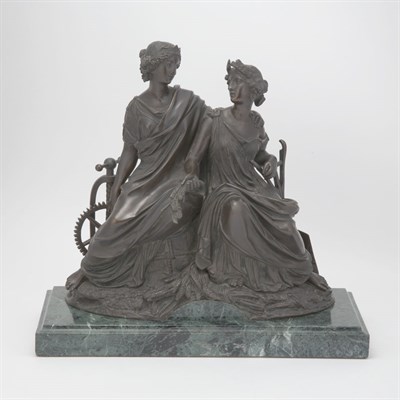 Lot 126 - Unsigned Neoclassical Style Bronze Allegorical...