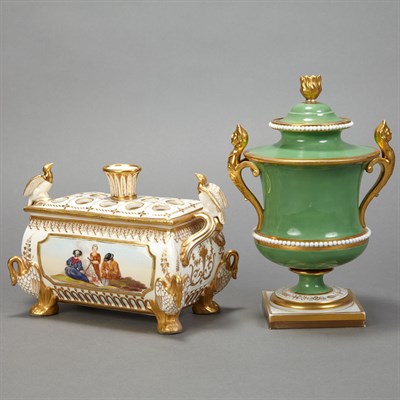 Lot 303 - English Porcelain Bough Pot Early 19th century...