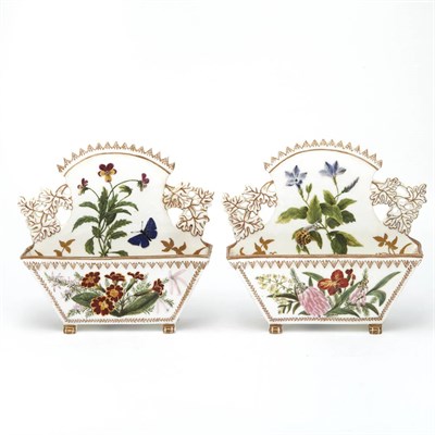 Lot 306 - Pair of English Porcelain Letter Racks M....