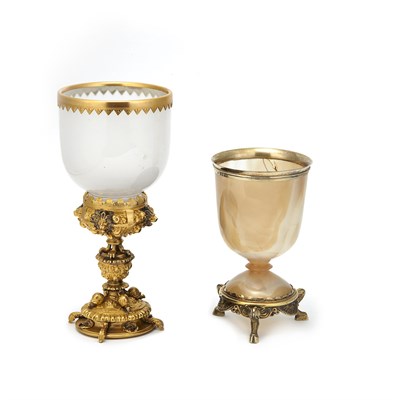Lot 318 - Victorian Sterling Silver Gilt Mounted Agate...