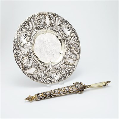 Lot 321 - Continental Silver Charger Late 19th century...
