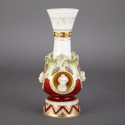 Lot 286 - Nymphenburg Porcelain Bud Vase Of baluster...