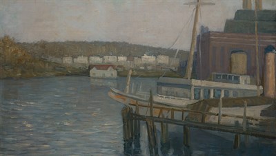 Lot 114 - Aaron Harry Gorson American, 1872-1933 Wharf...