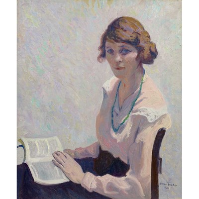 Lot 77 - Allen Tucker American, 1866-1939 Portrait in...