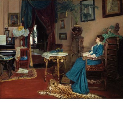 Lot 43 - Maximilien Colin American, 1862-1894 Woman...