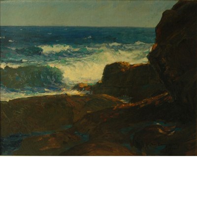 Lot 33 - Paul Dougherty American, 1877-1947 Seascape,...