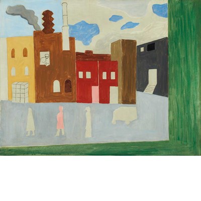 Lot 20 - Myron Lechay American, 1898-1932 City Street...