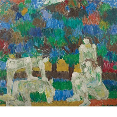 Lot 131 - Jan Muller American, 1922-1958 Leap Frog, 1955...
