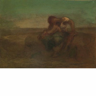 Lot 12 - Robert Loftin Newman American, 1827-1912 Woman...
