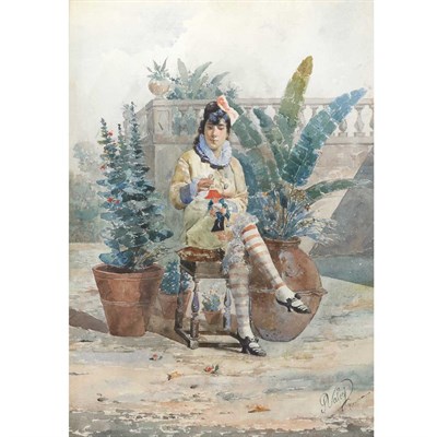Lot 48 - Salvatore Valeri Italian, 1856-1946 A...