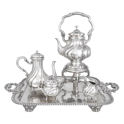 Lot 249 - Continental Silver Coffee Service 20th Century...