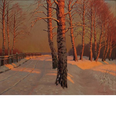 Lot 85 - Mikhail Guermacheff Ukrainian, 1867-1930 Snow...