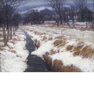 Lot 92 - John William Bentley American, 1880-1951 Snowy...