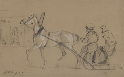 Lot 63 - Russian School Horse and Sled Signed...