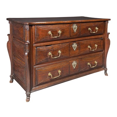 Lot 153 - Regence Walnut Commode Second quarter of the...