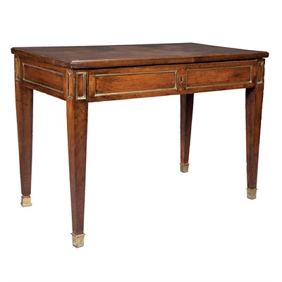 Lot 195 - Louis XVI Brass Mounted Mahogany Writing Table...