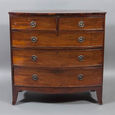 Lot 281 - George III Mahogany Chest of Drawers The...