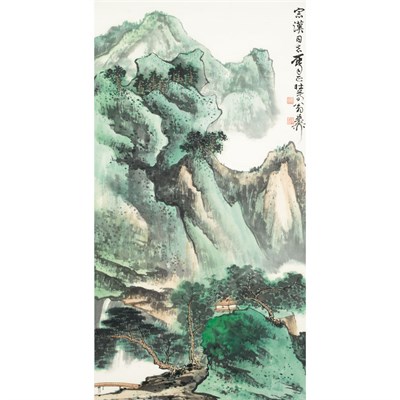 Lot 289 - Xie Zhiliu 20th Century Landscape Ink and...