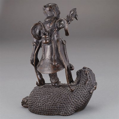 Lot 107 - Chinese Bronze Liu Hai 19th Century The boy...