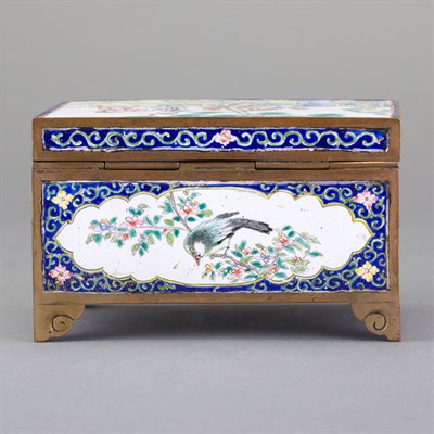 Lot 130 - Chinese Enameled Box 19th Century Of...