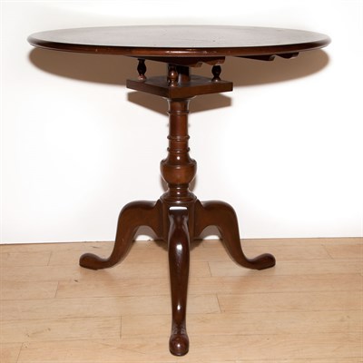 Lot 143 - Georgian Mahogany Tilt-Top Tripod Table Height...
