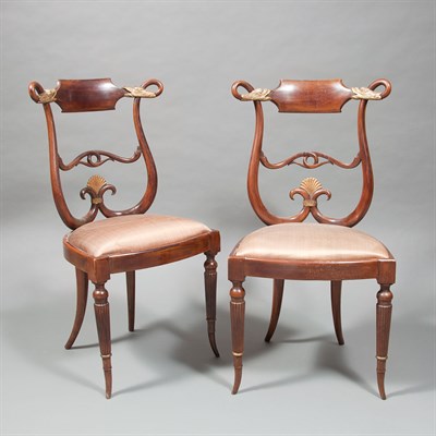Lot 260 - Pair of Russian Neoclassical Style Carved and...