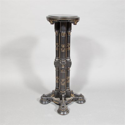 Lot 519 - American Aesthetic Movement Ebonized Pedestal...