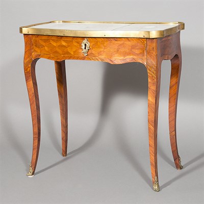Lot 164 - Louis XV Style Brass Mounted Parquetry Inlaid...