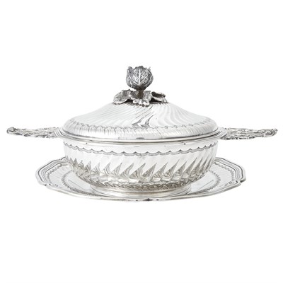 Lot 259 - French Silver Ecuelle on Stand Bointaburet,...