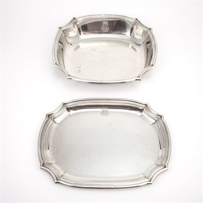 Lot 492 - Puiforcat Silver Bowl and Tray 20th Century...