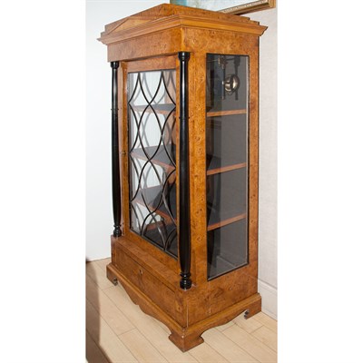 Lot 549 - Biedermeier Style Part Ebonized Burl-Wood...