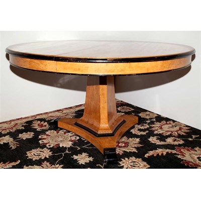 Lot 434 - Biedermeier Style Part Ebonized Burl Wood...