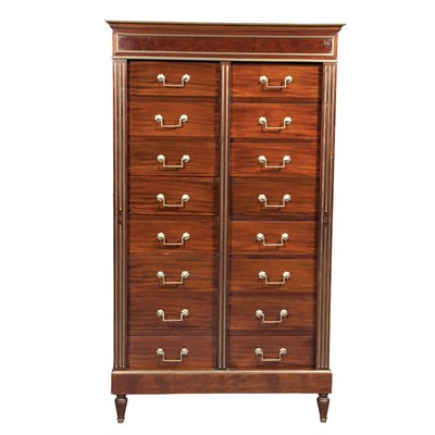 Lot 469 - Louis XVI Style Brass Mounted Mahogany...