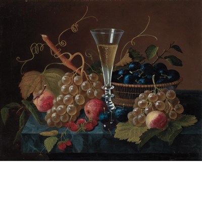 Lot 9 - Severin Roesen American, 1815-1872 Still Life...