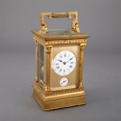 Lot 380 - Gilt-Bronze Repeator Carriage Clock Of typical...
