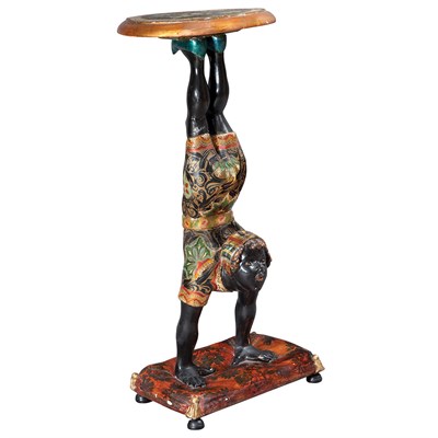 Lot 138 - Venetian Carved and Polychrome Decorated...
