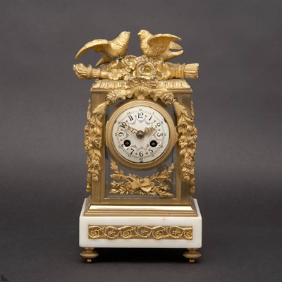 Lot 379 - Louis XVI Style Gilt-Bronze and White Marble...