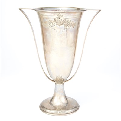 Lot 211 - American Sterling Silver Two-Handled Vase...